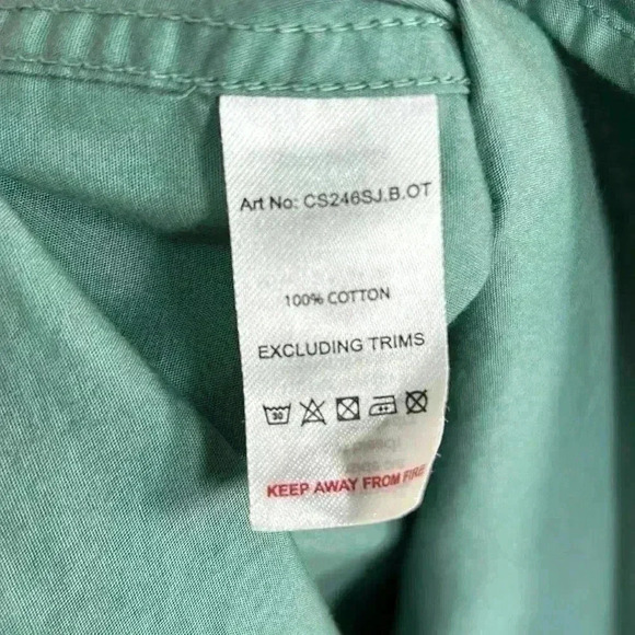 Steel & Jelly Button Down Short Sleeve  Shirt Men's Medium Ocean Beach Surf Swim - Picture 6 of 8